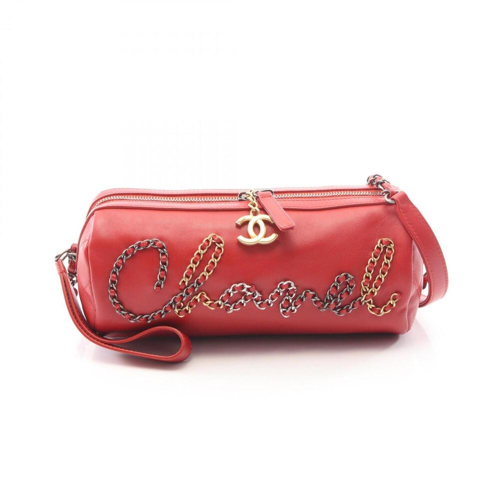 Chanel bowling bag, combination hardware, shoulder handbag, leather, women's,...